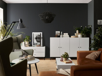 Рейка правая для стеновой панели Linerio L-LINE Anthracite (антрацит)